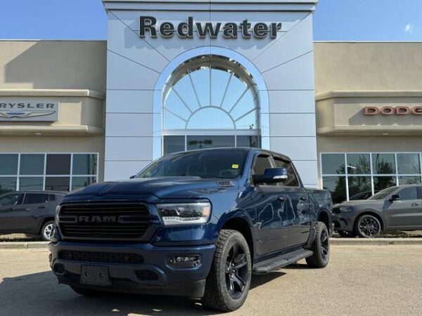 Used 2021 Ram 1500 Sport Crew Cab | 5.7L | Low Km | Leather | Pano Sunroof | Box Liner | Lvl 2 Equip Pkg | Alpine Sound | Stock # RR39946A